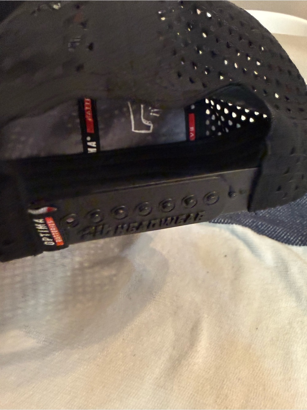Black Logo Performance Baseball Cap - Picture 5 of 8
